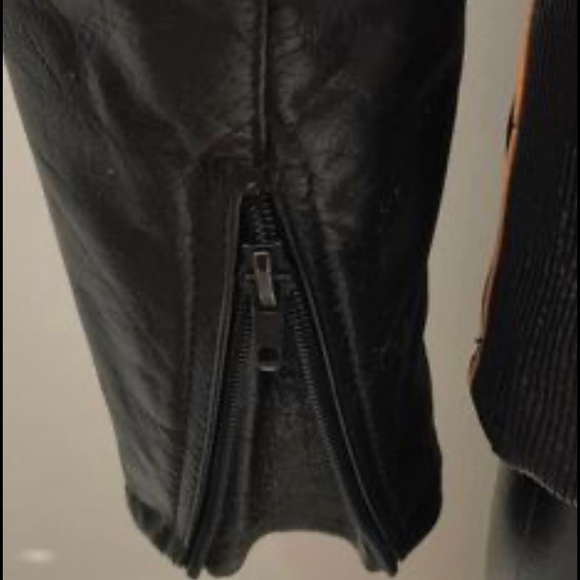 Ladies Vintage leather motorcycle jacket - size 8 - Picture 7 of 7
